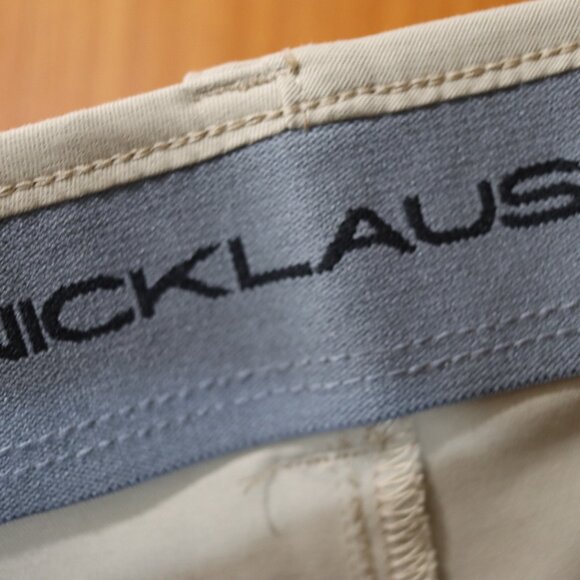 Nicklaus Mens Gray Khaki Flat Front Shorts 40 - Picture 7 of 8